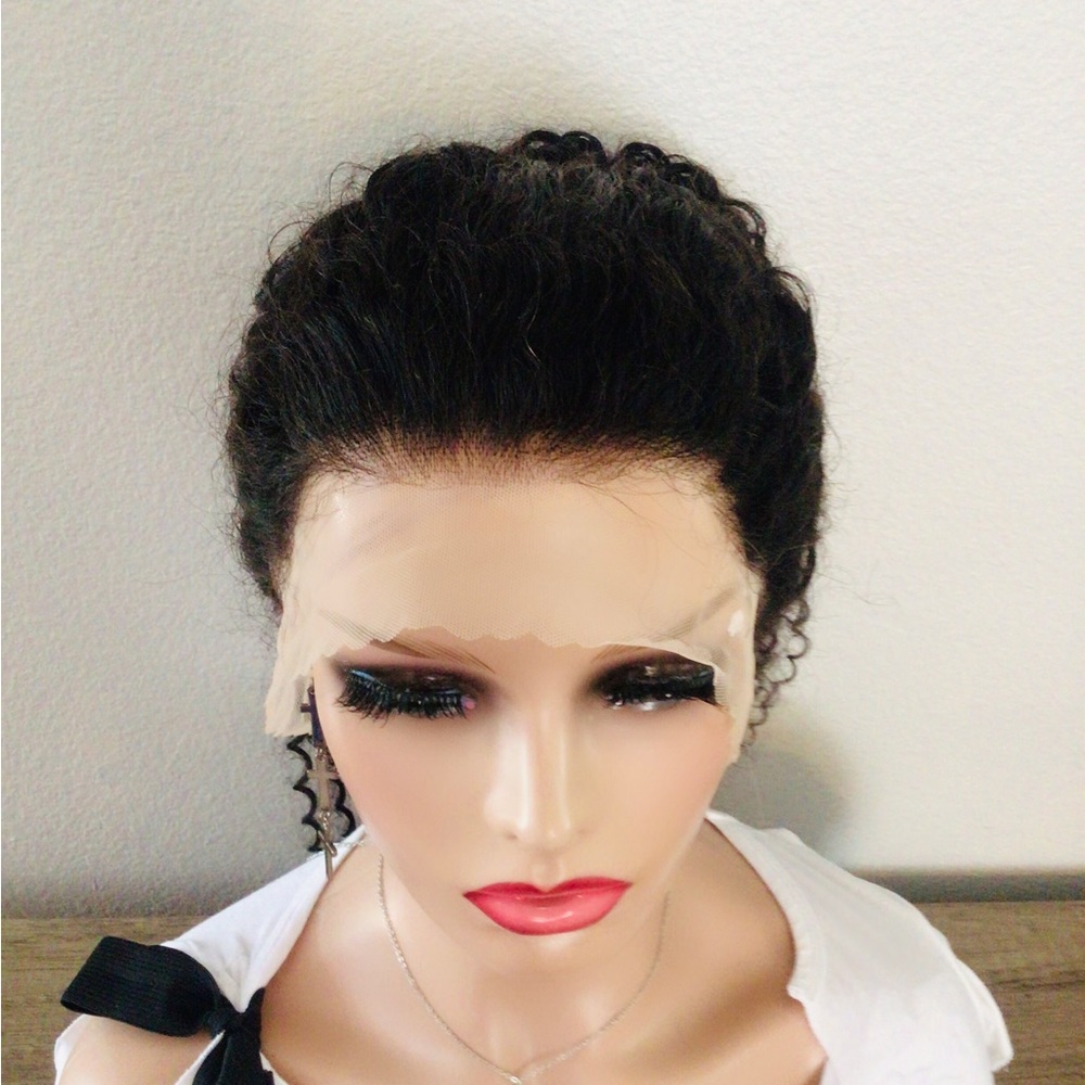 Beautiful 360 100% Human Hair Lace Wig Baby Curl Wig for Women 22 inch - Picture 5 of 10